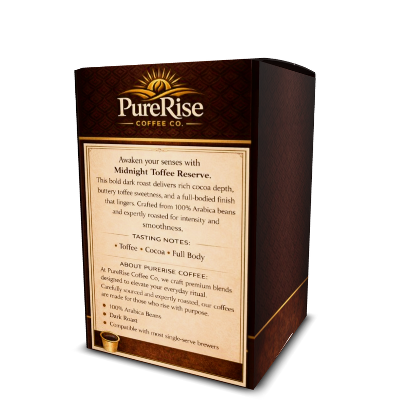 Midnight Toffee Reserve Premium Toffee Flavored Medium 12oz