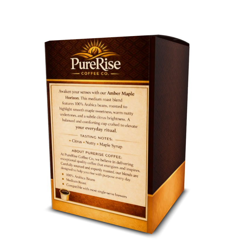 Amber Maple Horizon Premium Maple Flavored Medium Roast Coffee 12oz