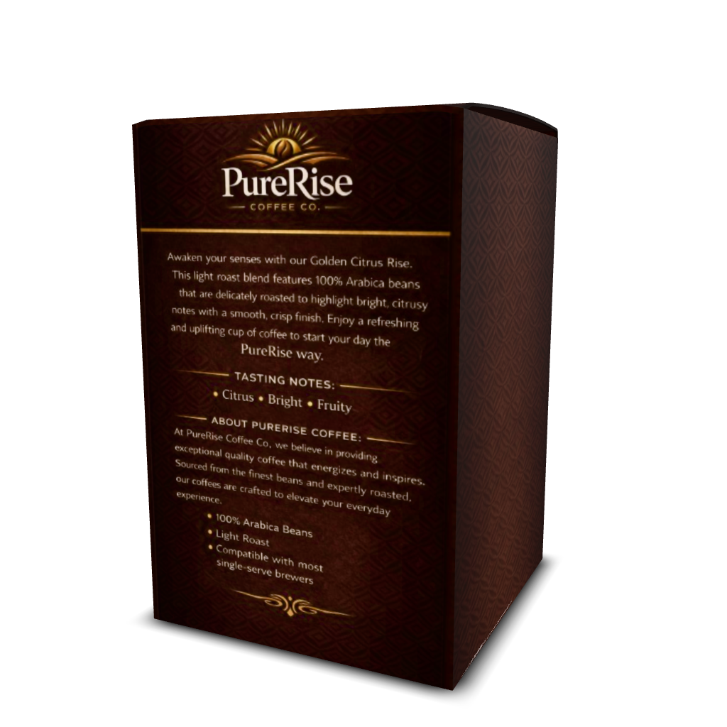 Golden Citrus Rise Premium Light Roast Arabica Coffee 12oz