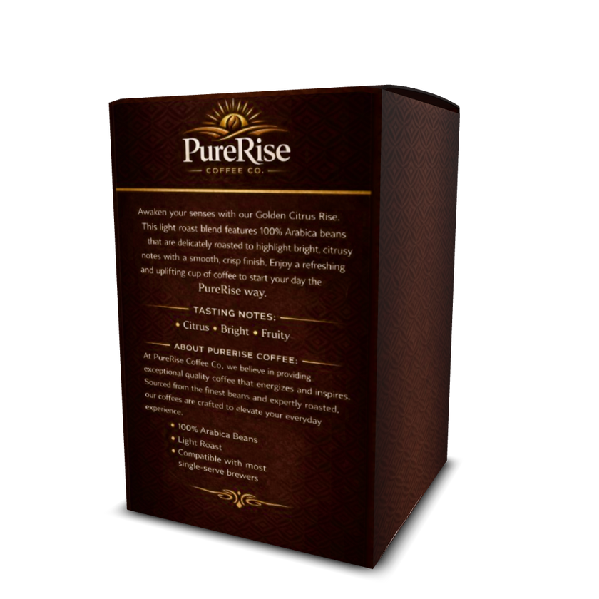 Golden Citrus Rise Premium Light Roast Arabica Coffee 12oz
