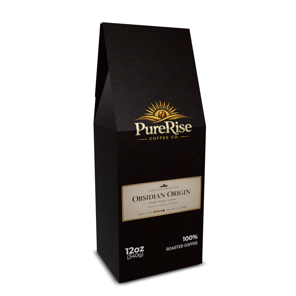 Obsidian Origin Premium Dark Roast Single Origin Arabica Coffee 12oz