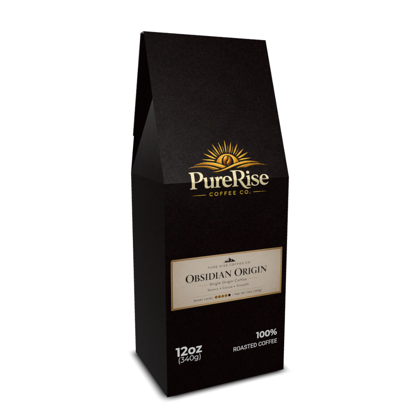 Obsidian Origin Premium Dark Roast Single Origin Arabica Coffee 12oz