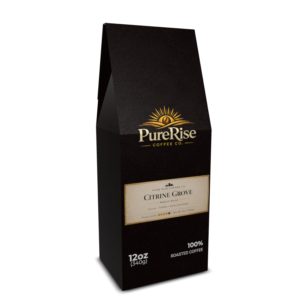 Citrine Grove Premium Light Roast Arabica Coffee Bright Citrus 12oz